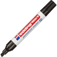 Маркер перманентный EDDING E-1/1 черный 1-5мм скошенный наконечник