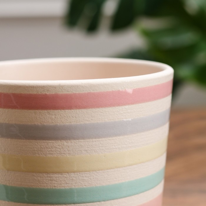 Кашпо  Кашпо "Лента колор" белый платан 1,13 л