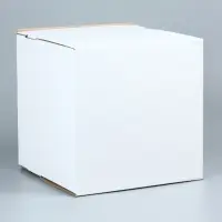 Коробка для торта, без окна, белая, 30&times;30&times;30 см