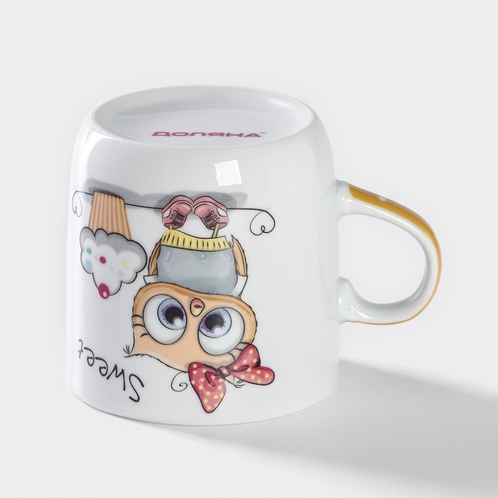 Набор детской посуды из керамики Доляна «Совёнок», 3 предмета: кружка 230 мл, миска 400 мл, тарелка d=18 см Набор детской посуды из керамики Доляна «Совёнок», 3 предмета: кружка 230 мл, миска 400 мл, тарелка d=18 см