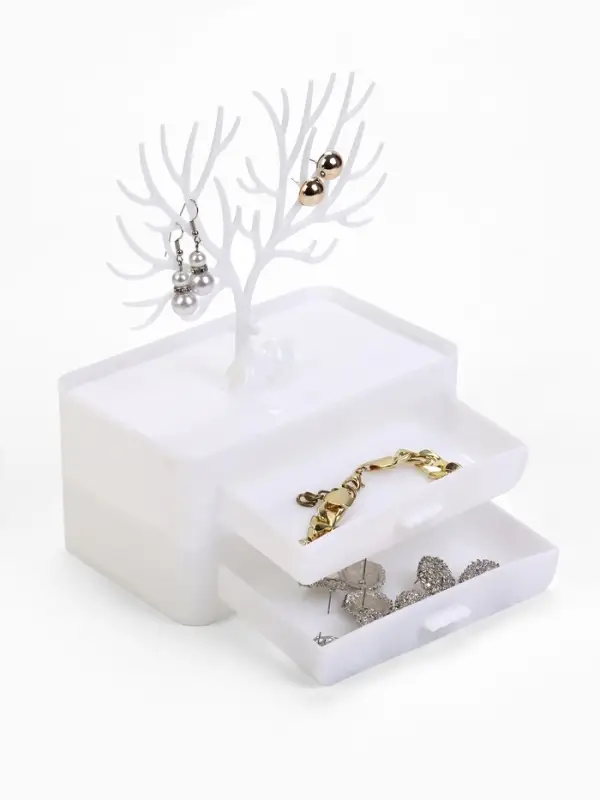 Подставка универсальная «Олень», 2 яруса, квадратная подставка,17×11×24.8 см, белая Подставка универсальная «Олень», 2 яруса, квадратная подставка,17×11×24.8 см, белая