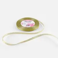 Лента парчовая, 6 мм, 23&plusmn;1 м, цвет золотой