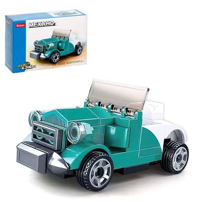 Конструктор Механо &laquo;Ретро кабриолет&raquo;, инерция, 49 деталей