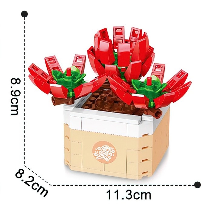 Конструктор Цветы «Огоньки», 141 деталь Конструктор Цветы «Огоньки», 141 деталь