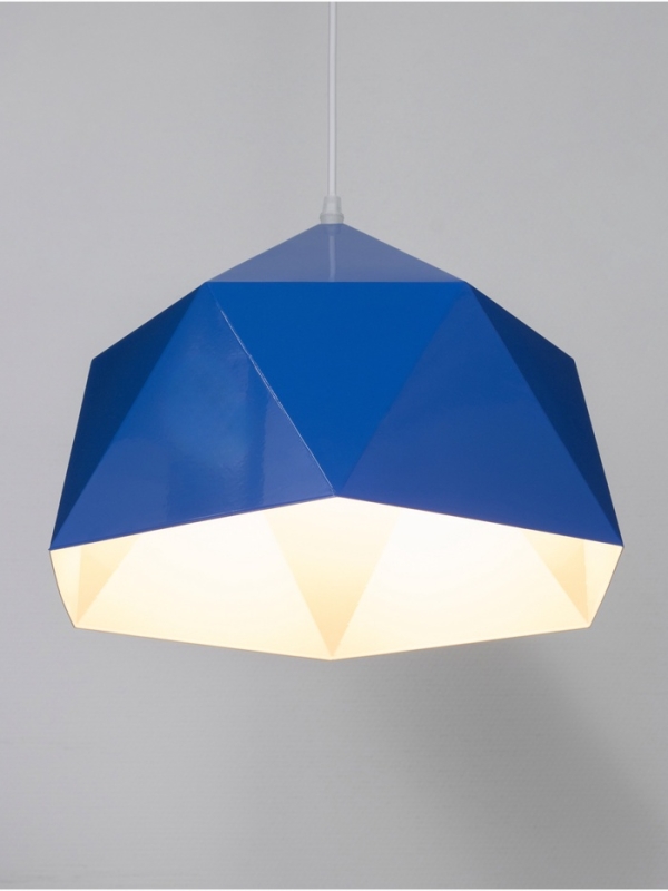 Светильник Edward 1х40Вт Е27 пр-1м синий 38х38х25см Светильник Edward 1х40Вт Е27 пр-1м синий 38х38х25см