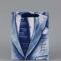 Пакет подарочный ламинированный, упаковка, &laquo;Just for you&raquo;, MS 18&times;23&times;10 см
