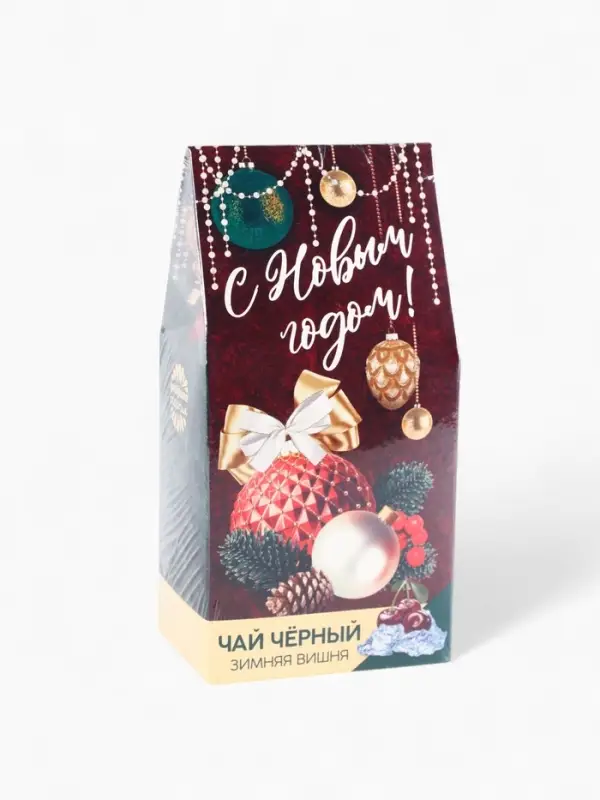 Чай чёрный &laquo;С новым годом&raquo;, вкус: зимняя вишня, 50 г