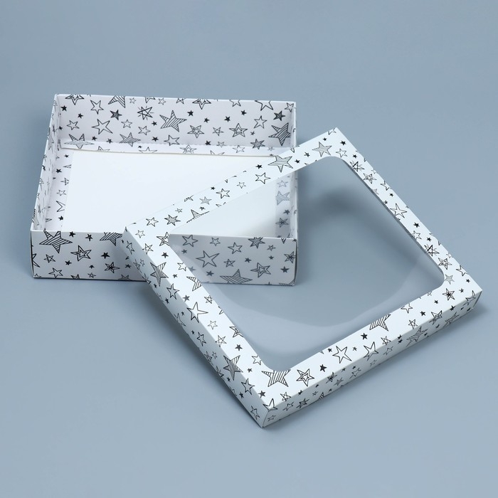 Коробка подарочная, упаковка, «Звёзды», 23.5 х 20.5 х 5.5 см Коробка подарочная, упаковка, «Звёзды», 23.5 х 20.5 х 5.5 см