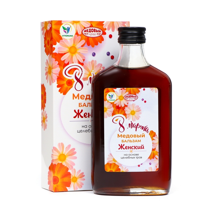 Медовый бальзам алтайский Женский, 8 марта, 250 мл Медовый бальзам алтайский Женский, 8 марта, 250 мл