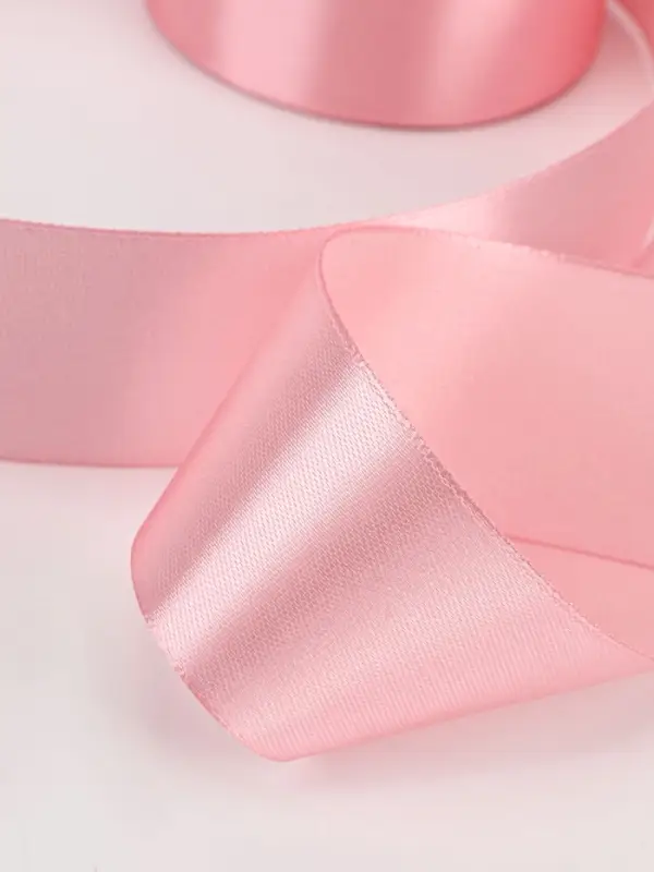 Лента атласная, 40 мм, 23&plusmn;1 м, жемчужно-розовая