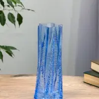 Ваза для цветов &laquo;Флоранс&raquo;, 25&times;11&times;9 см, стекло, голубая