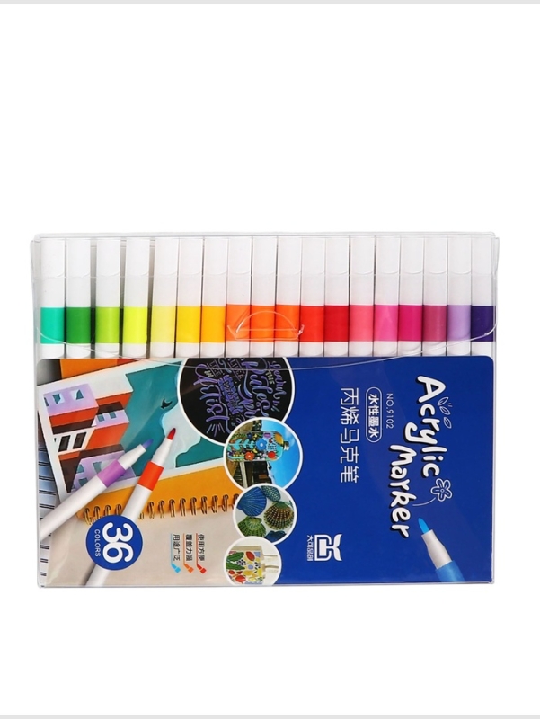 Набор акриловых маркеров 36 цветов Набор акриловых маркеров 36 цветов