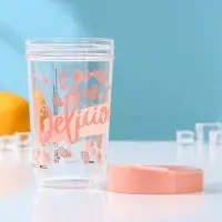 Стакан с крышкой Fresh, 600 мл, 9,8×9,8×16 см, тритан, цвет МИКС Стакан с крышкой Fresh, 600 мл, 9,8×9,8×16 см, тритан, цвет МИКС