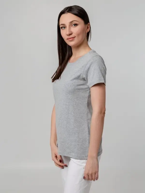 Футболка женская T-bolka Stretch Lady, серый меланж, размер S Футболка женская T-bolka Stretch Lady, серый меланж, размер S