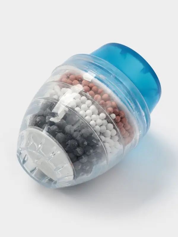 Фильтр для воды на кран Доляна &laquo;Тройной барьер&raquo;, d=16-19 мм, на основе цеолита руды, активированного угля и сульфата кальция, МИКС