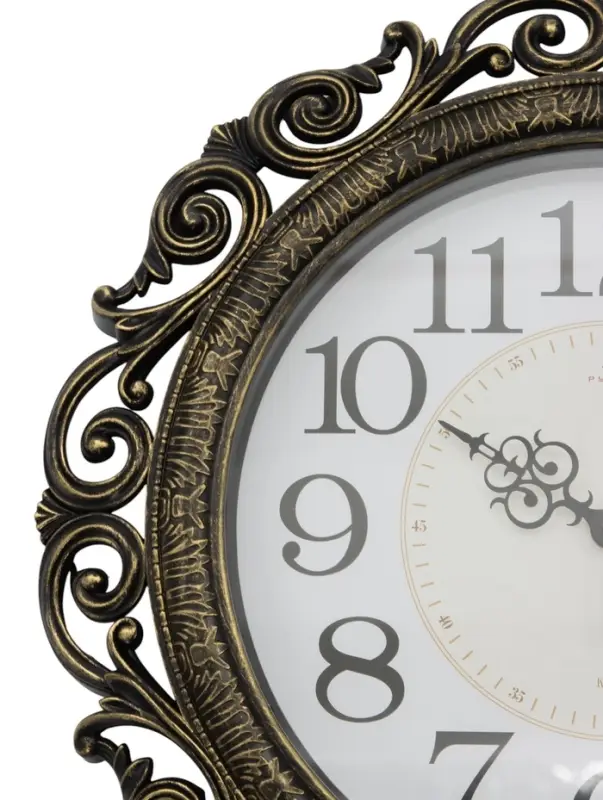 Часы настенные интерьерные &laquo;Хостон&raquo;, бесшумные, плавный ход, d=40.5 см, циферблат d=26 см, от батарейки 1&times;АА