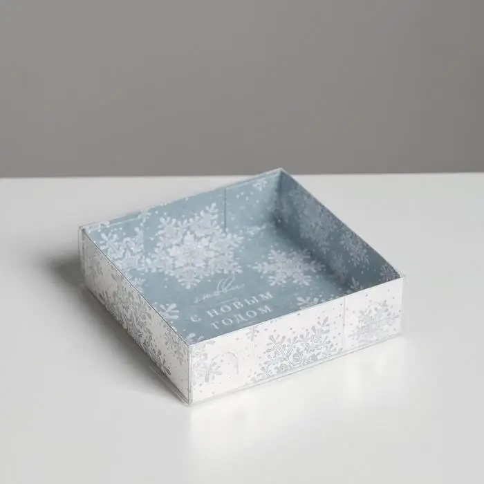 Коробка для кондитерских изделий Let it Snow, 12 х 12 х 3.5 см Коробка для кондитерских изделий Let it Snow, 12 х 12 х 3.5 см