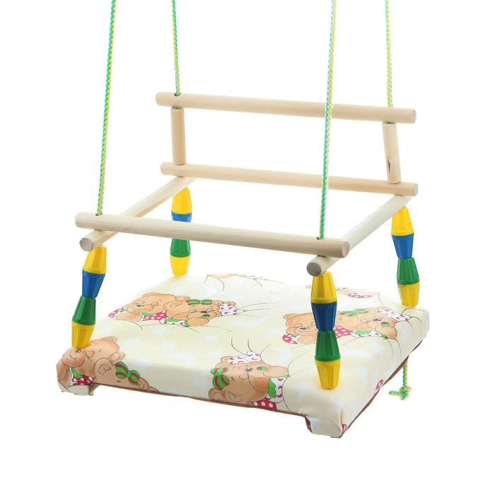 Качели детские, с мягким сиденьем, МИКС Качели детские, с мягким сиденьем, МИКС