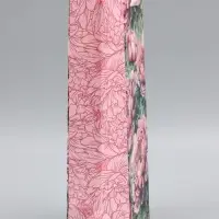 Пакет ламинированный под бутылку &laquo;Пионы&raquo;, 13&times;36&times;10 см