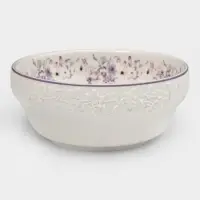 Салатник Purple gardens, 15&times;7 см, 700 мл, фарфор, белый