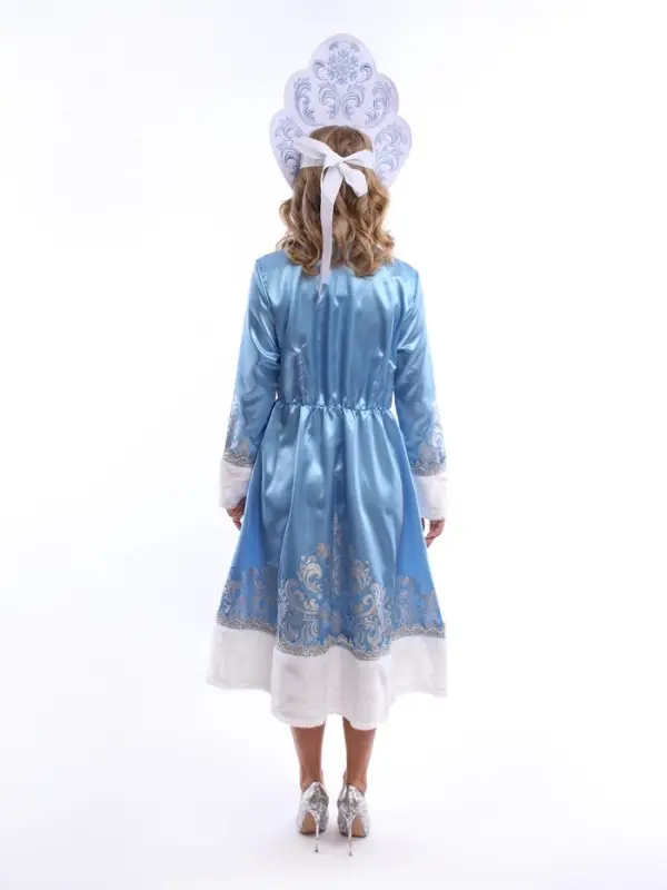 Карнавальный костюм «Снегурочка Волшебная»: шуба, кокошник, р. 164 Карнавальный костюм «Снегурочка Волшебная»: шуба, кокошник, р. 164