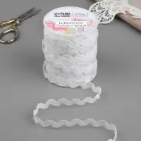 Тесьма отделочная &laquo;Вьюнчик&raquo;, 5 мм, 27&plusmn;1 м, белая №01