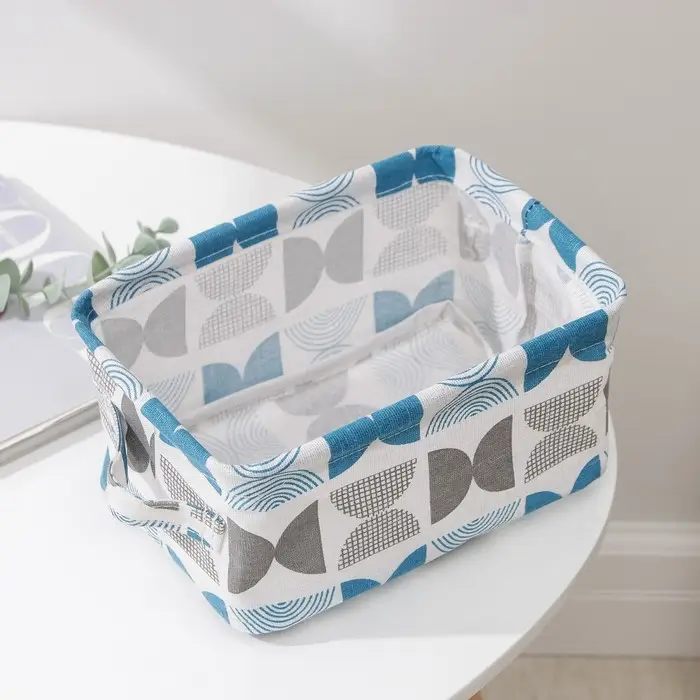 Корзинка для хранения с ручками Доляна «Песок», 23,5×17×12 см, цвет голубой Корзинка для хранения с ручками Доляна «Песок», 23,5×17×12 см, цвет голубой