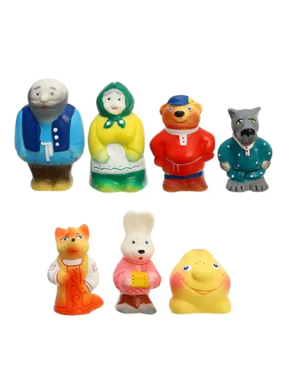 Набор резиновых игрушек &laquo;Колобок&raquo;, 7 шт.