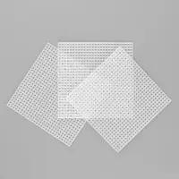 Канва для вышивания &laquo;Квадрат&raquo;, пластиковая, 10.5&times;10.5 см, 3 шт., белая