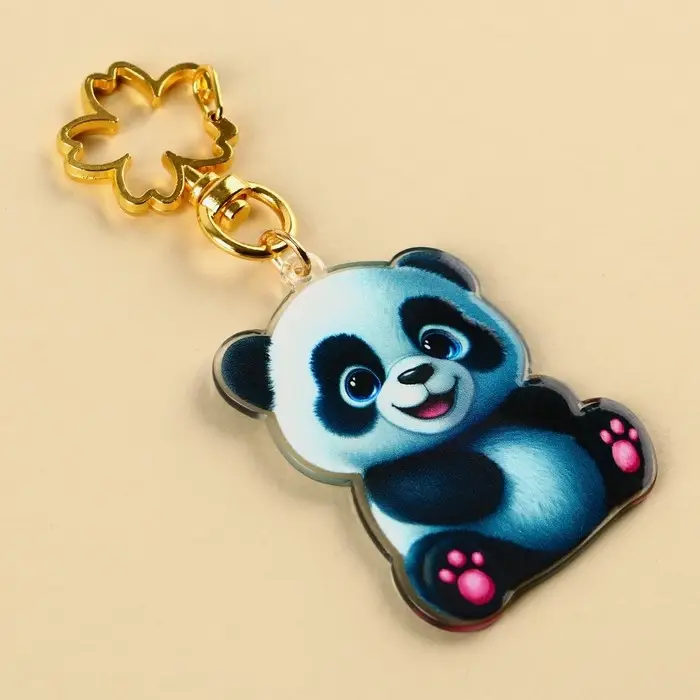 Брелок для ключей акриловый «Панда», 4,1 х 5,4 см Брелок для ключей акриловый «Панда», 4,1 х 5,4 см