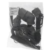 Сифон для мойки ZEIN, 3 1/2&rsquo;&rsquo;*40мм, прямоугольный перелив, с гофротрубой 40/50мм, серый