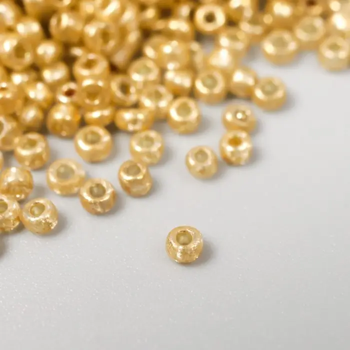 Бисер круглый размер 12/0  Бисер круглый размер 12/0 "Тёмное золото" 20 гр