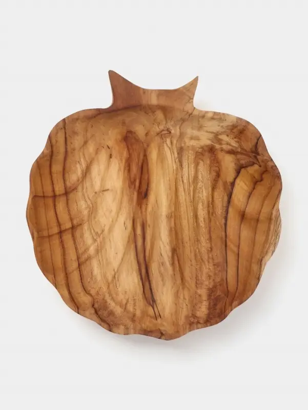 Тарелка &laquo;Морская раковина&raquo;, 25&times;25&times;5 см, дерево джати, коричневая