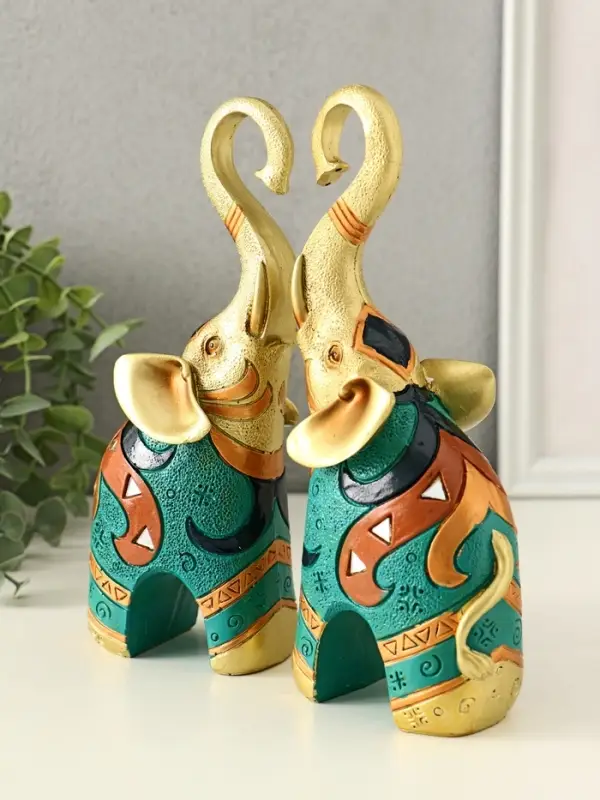 Набор фигурок полистоун &laquo;Африканский слон&raquo;, 2 шт., 6&times;17&times;21 см