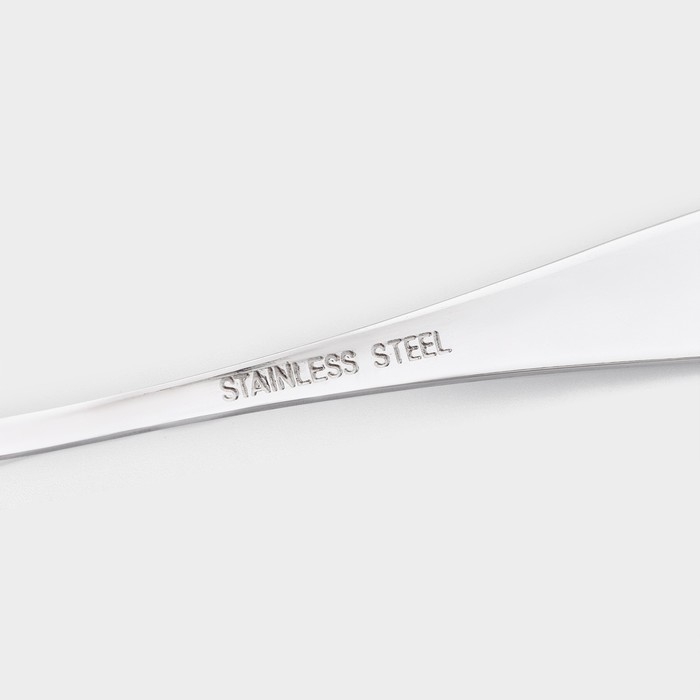 Набор вилок десертных из нержавеющей стали Доляна, длина 14,2 см, толщина 2,2 мм, 410 сталь, 3 шт