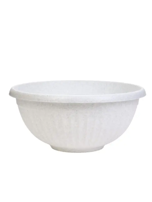 Кашпо-миска для цветов IDEA &laquo;Ливия&raquo;, 11.5 л, d=40 см, мраморное