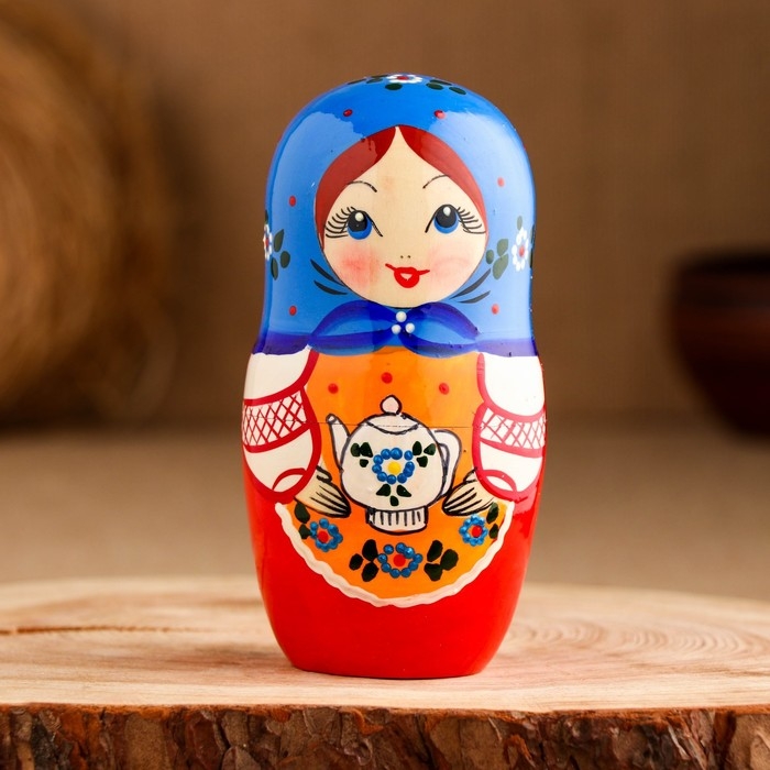 Мартешка  Мартешка "Чаепитие" 18см, 5 кукольная, ручная роспись