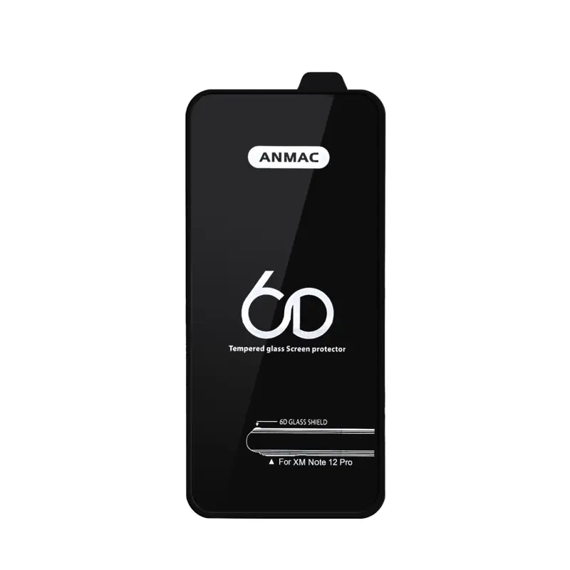Защитное стекло XM Note 12 Pro Anmac 6D Black без упаковки Арт.1137435 (10 шт./уп.) Защитное стекло XM Note 12 Pro Anmac 6D Black без упаковки Арт.1137435 (10 шт./уп.)