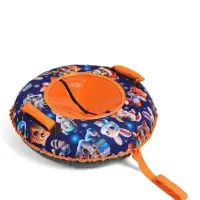 Тюбинг – ватрушка «Пушистики», диаметр чехла 70 см, синяя, оранжевая, Winter Star