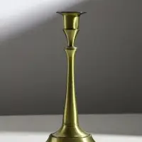 Металлический подсвечник на 1 свечу &laquo;Сканди&raquo;, набор 2 шт., бронза, 24.5&times;10&times;10 см