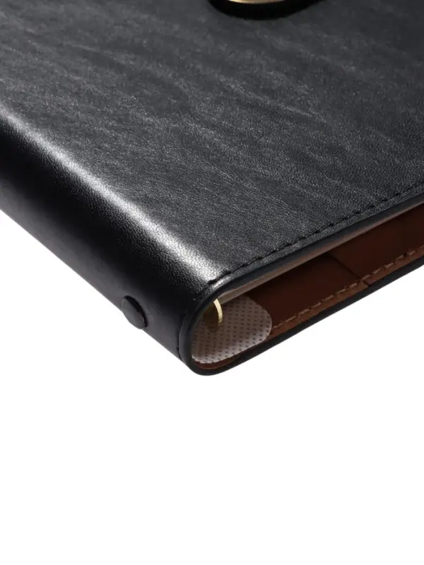 Органайзер на кольцах, C6, с хлястиком, 80л, линия, к/зам, Черный Органайзер на кольцах, C6, с хлястиком, 80л, линия, к/зам, Черный