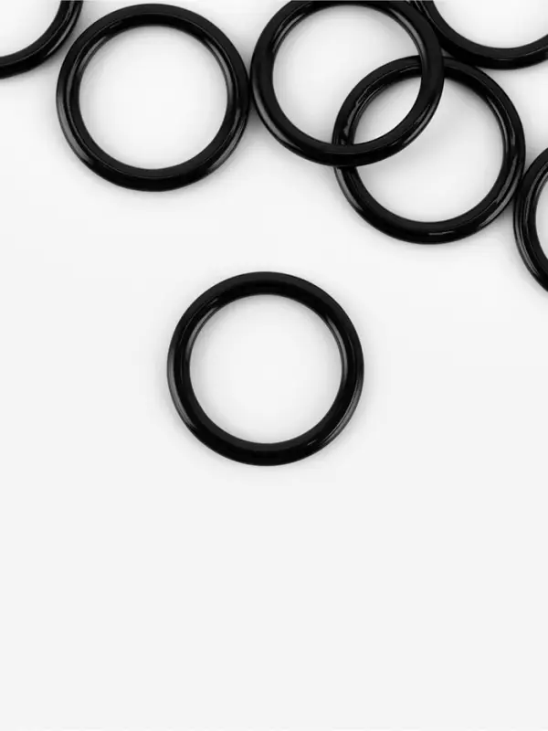 Кольцо для бретелей, металлическое, 10 мм, 20 шт., чёрное Кольцо для бретелей, металлическое, 10 мм, 20 шт., чёрное
