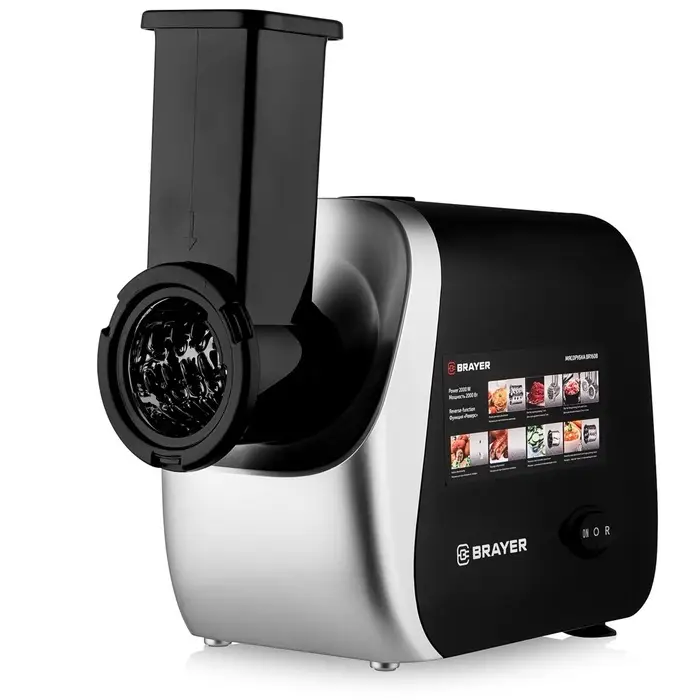 Мясорубка BRAYER 1608BR, электрическая, 2000 Вт, реверс, 3 диска, 4 насадки, 2 кг/мин Мясорубка BRAYER 1608BR, электрическая, 2000 Вт, реверс, 3 диска, 4 насадки, 2 кг/мин