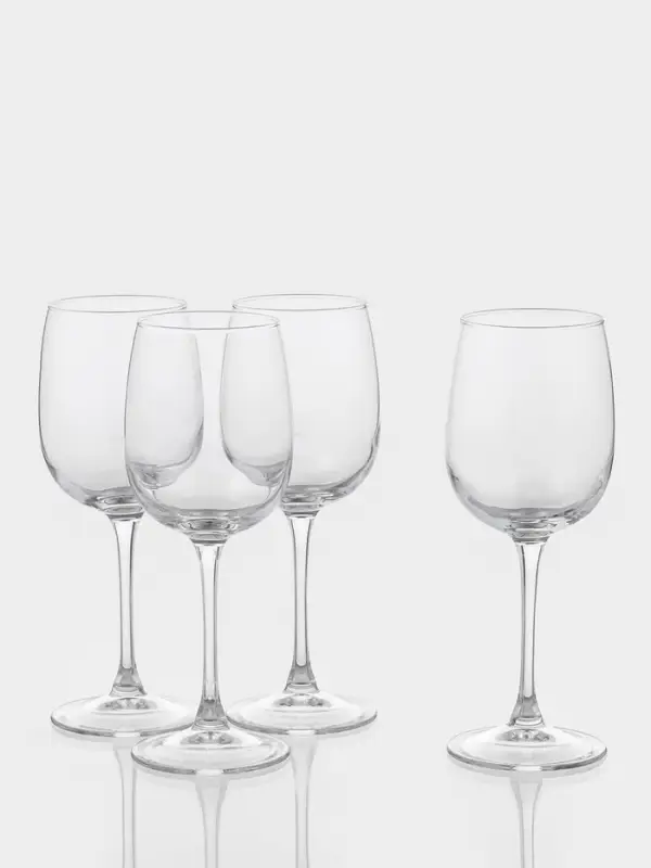 Бокалы для вина Luminarc Allegresse, 420 мл, стекло, набор 4 шт., стекло, прозрачные