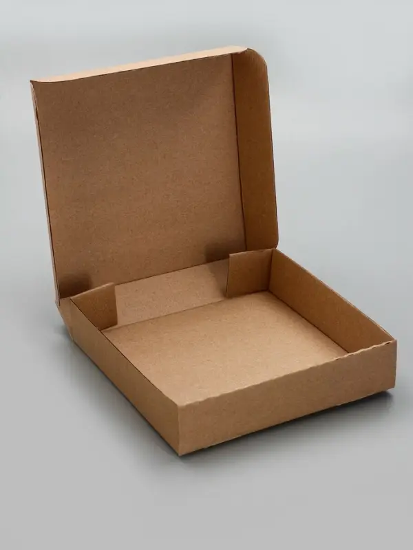 Упаковка для пирога, бурая, 23&times;23&times;5 см