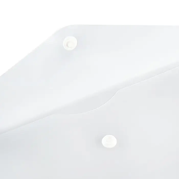 Папка-конверт на кнопке travel, 150 мкм, Calligrata Standard, прозрачная, белая Папка-конверт на кнопке travel, 150 мкм, Calligrata Standard, прозрачная, белая