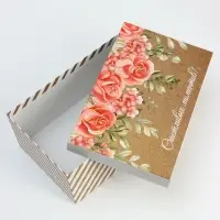 Набор подарочных коробок 10 в 1 Flowers, 32.5&times;20&times;12.5 - 12&times;7&times;4 см