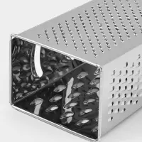 Тёрка четырёхгранная Доляна &laquo;Металлик&raquo;, 10&times;7.5&times;23.5 см, цвет хромированный