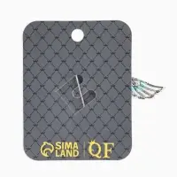 Брошь &laquo;Аист в облаках&raquo;, белая, голубая в серебре