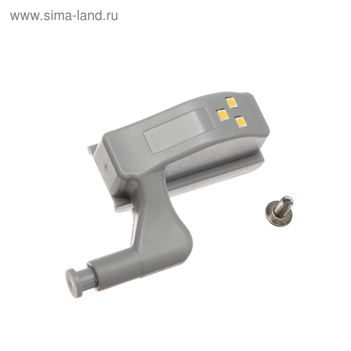 Светильник на дверную петлю, 3Led, 0.25Вт, 6500К, с батарейкой, холодный белый Светильник на дверную петлю, 3Led, 0.25Вт, 6500К, с батарейкой, холодный белый